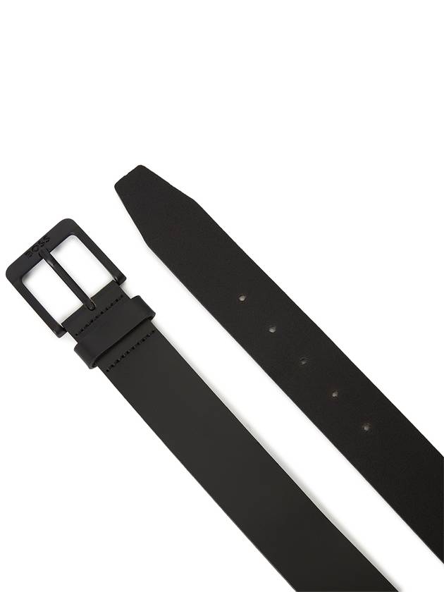 Buckle Leather Belt Black - HUGO BOSS - BALAAN 4