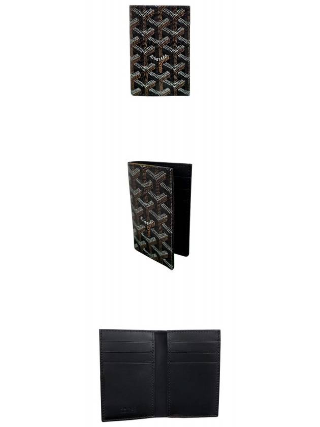 Saint-Pierre Bifold Card Wallet Black Tan - GOYARD - BALAAN 5