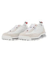 Vitello Calf Leather Clear Sole Tech Runner Sneakers White - THOM BROWNE - BALAAN 2