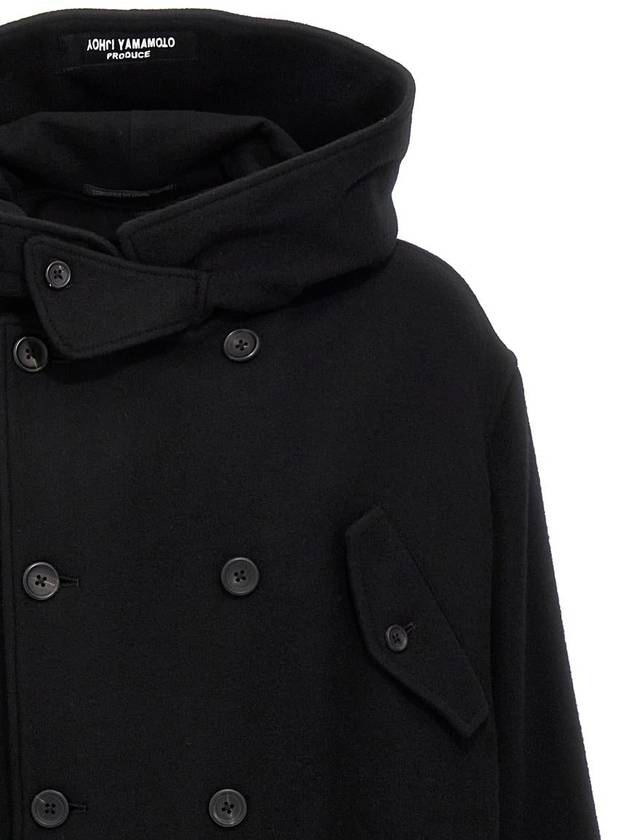 Yohji Yamamoto 'M-W Front Hooded' Coat - YOHJI YAMAMOTO - BALAAN 3