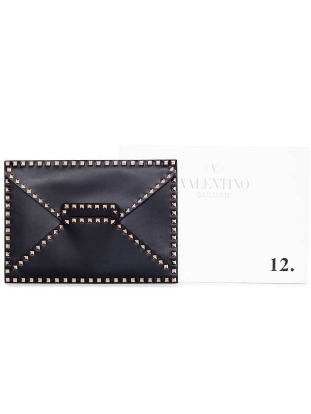 Rockstud Untitled ClutchLY0B0100NTD L60 Black Gold - VALENTINO - BALAAN 6