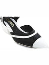 Black White CC Logo Two tone Slingback G38846 - CHANEL - BALAAN 6