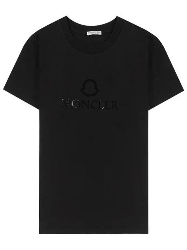 Logo Print Short Sleeve TShirt 8C00006809CR 999 - MONCLER - BALAAN 1