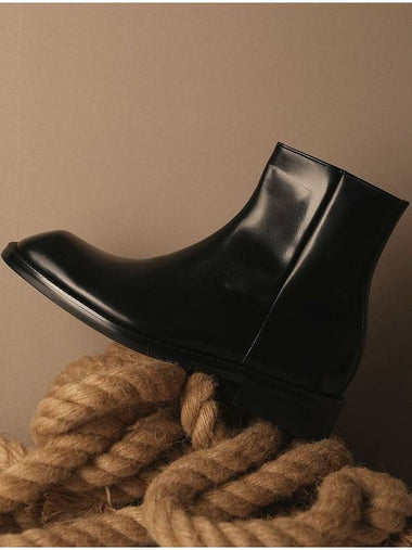 Connor Square Chelsea Boots Black - FLAP'F - BALAAN 1