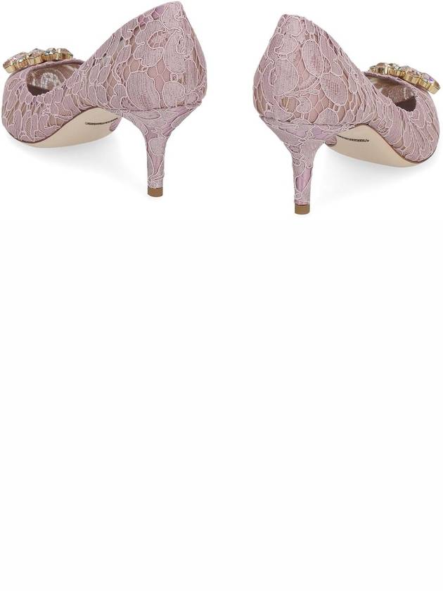 Brooch Lace Rainbow Pumps Heel Blush - DOLCE&GABBANA - BALAAN 5