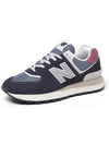 574 Lifestyle Low Top Sneakers Navy - NEW BALANCE - BALAAN 8