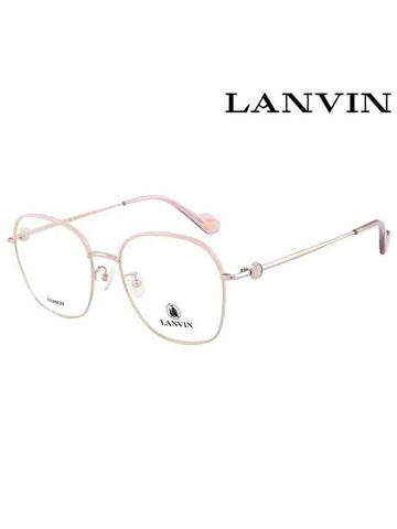 Glasses Frame LNV254SLB 773 Square Titanium Women s - LANVIN - BALAAN 1