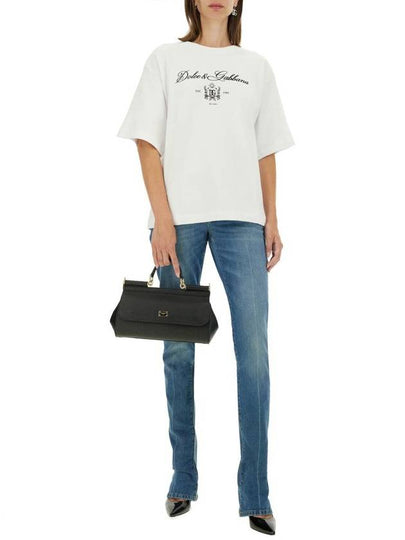 Dolce & Gabbana T-Shirt With Lettering Logo - DOLCE&GABBANA - BALAAN 2