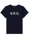 VPC Logo Organic Cotton Short Sleeve T-Shirt Navy - A.P.C. - BALAAN 2