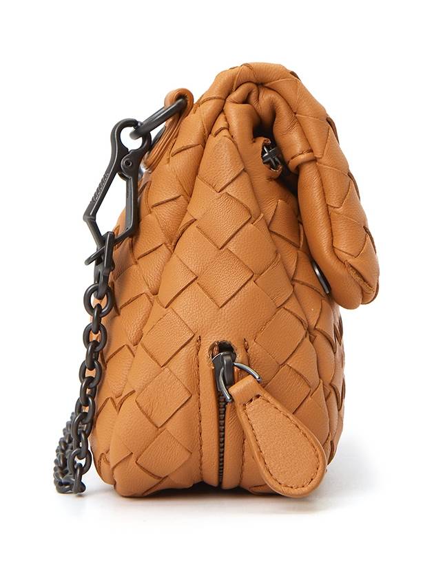 Intrecciato Nappa Chain Mini Shoulder Bag Orange - BOTTEGA VENETA - BALAAN 4