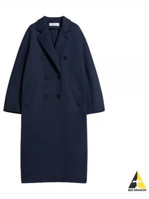 Madame Jersey Cotton Double Coat Navy - MAX MARA - BALAAN 2