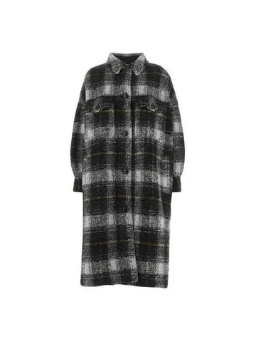 Pontage Check Long Coat Charcoal MA1298 22A012E 02AN Other 1009988 - ISABEL MARANT - BALAAN 1