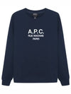 Women's Tina Logo Sweat Sweatshirt Navy - A.P.C. - BALAAN 2