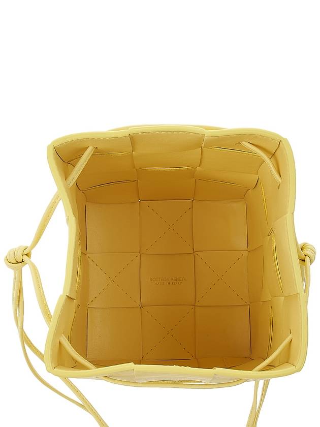 Intrecciato Cassette Small Bucket Bag Yellow - BOTTEGA VENETA - BALAAN 11