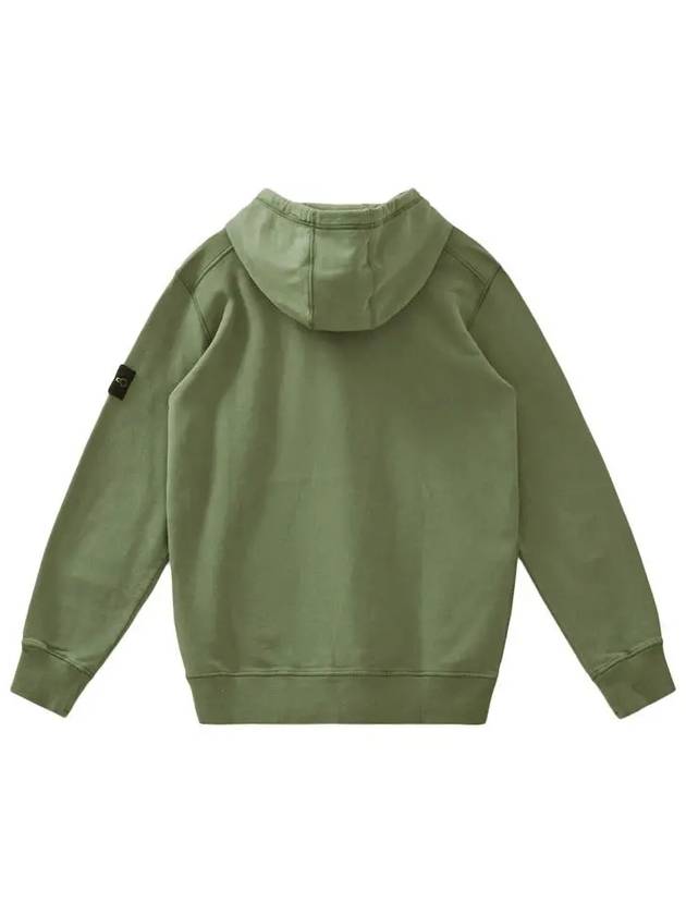 Wappen Patch Brushed Cotton Fleece Hoodie Khaki - STONE ISLAND - BALAAN 4