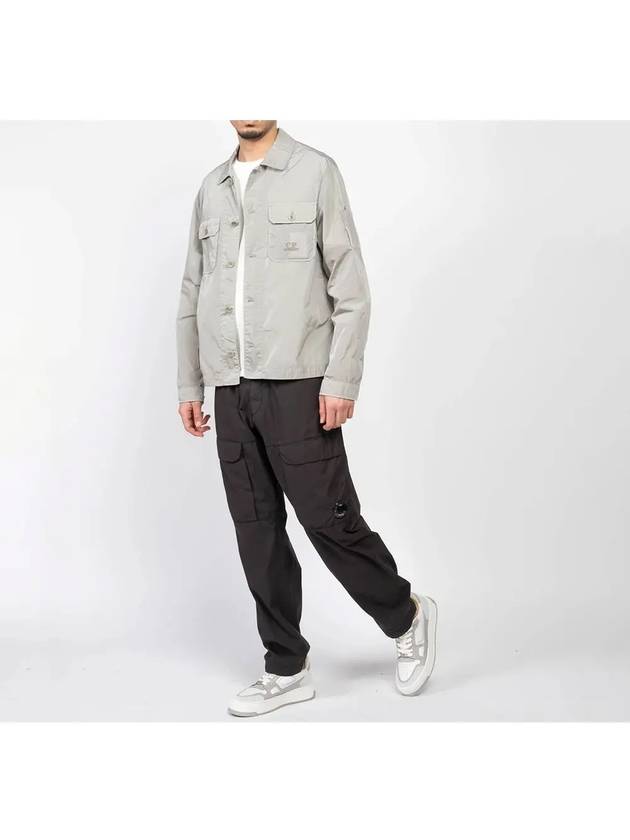 Chrome R Pocket Over Long Sleeve Shirt Grey - CP COMPANY - BALAAN 6