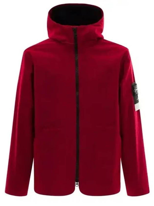 Men's Reflective Needle Punch Hooded Jacket Red - STONE ISLAND - BALAAN 2