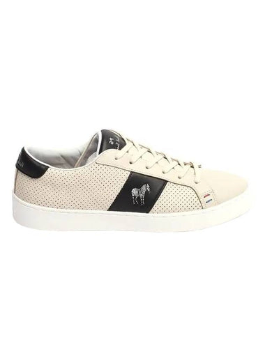 Jack Zebra Logo Low Top Sneakers Ivory - PAUL SMITH - BALAAN 1