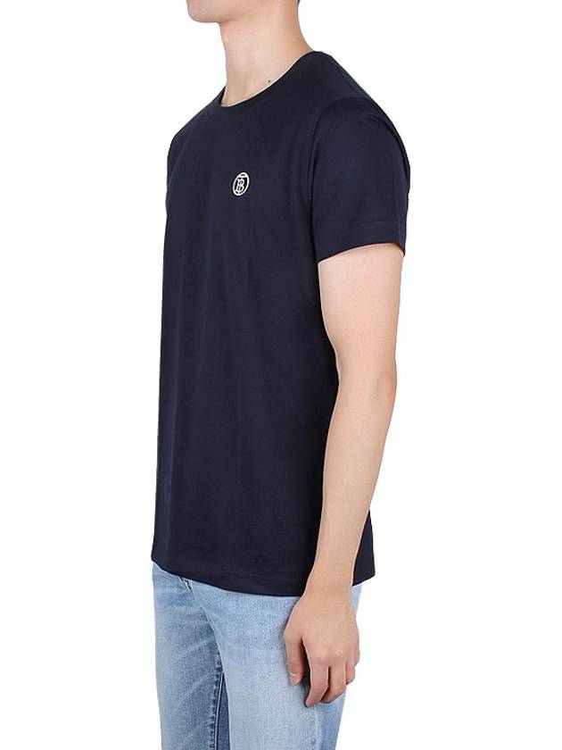 TB Embroidered Short Sleeve T-shirt Navy - BURBERRY - BALAAN 4