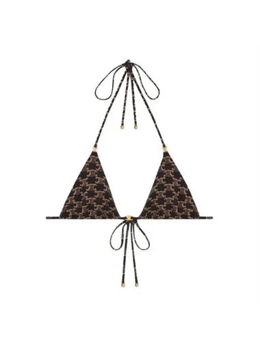 Triomphe Monogram Triangle Top Brown - CELINE - BALAAN 1