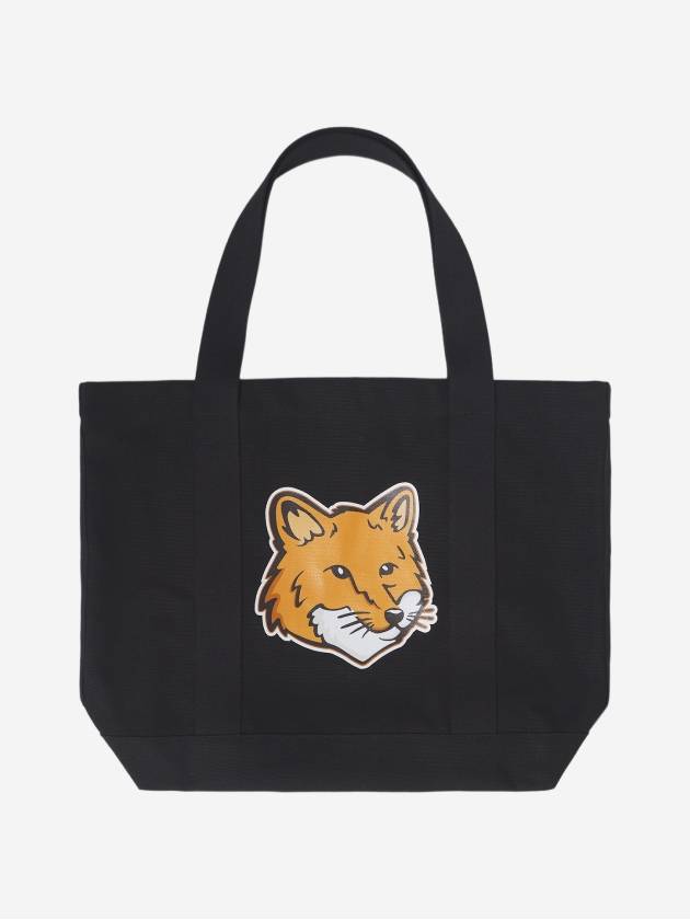 Fox Head Print Tote Bag Black - MAISON KITSUNE - BALAAN 2