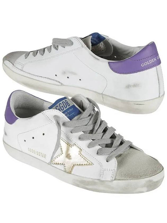 Superstar Purple Tab Low Top Sneakers White - GOLDEN GOOSE - BALAAN 2