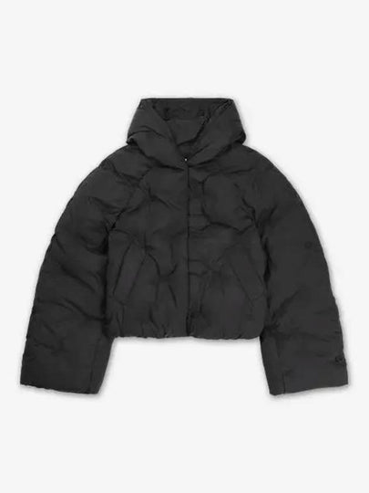 Nylon Tech Puffer Short Padding Black - GANNI - BALAAN 2