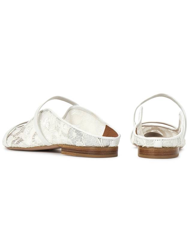 Marlon Sulzer MAUREEN FLAT 199 WHITE Women s Mule Shoes - MALONE SOULIERS - BALAAN 6