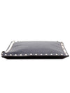 Rockstud Stampa Alce Clutch Bag Navy - VALENTINO - BALAAN 5