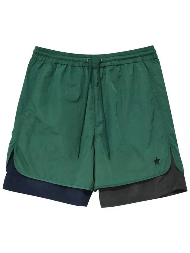 layered nylon shorts green - AJOBYAJO - BALAAN 2