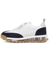 Tech Runner Quilted Low Top Sneakers White Navy - THOM BROWNE - BALAAN 5