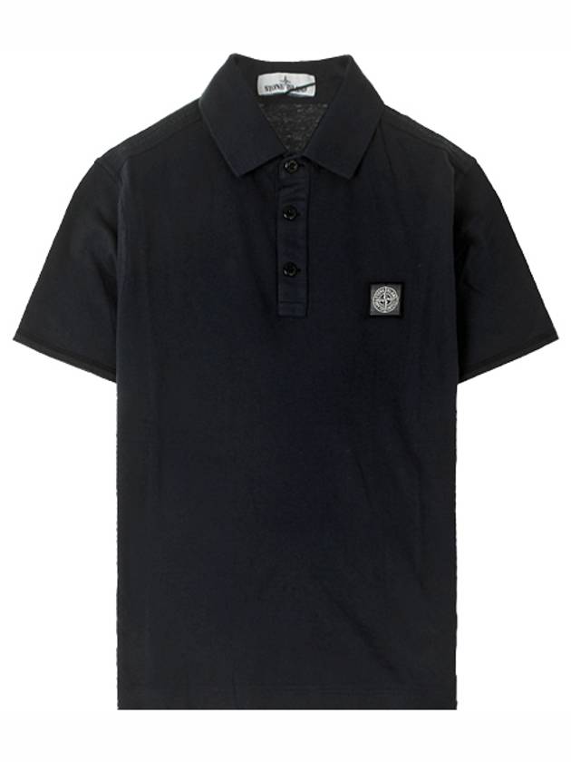 Logo Wappen Short Sleeve Polo Shirt Navy - STONE ISLAND - BALAAN 2