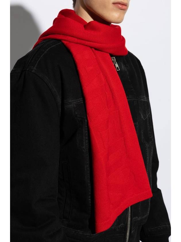 Dsquared2 Wool Scarf With Logo, Men's, Red - DSQUARED2 - BALAAN 2