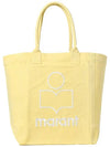 Yenky Embroidered Logo Large Shopper Tote Bag Yellow - ISABEL MARANT - BALAAN 2