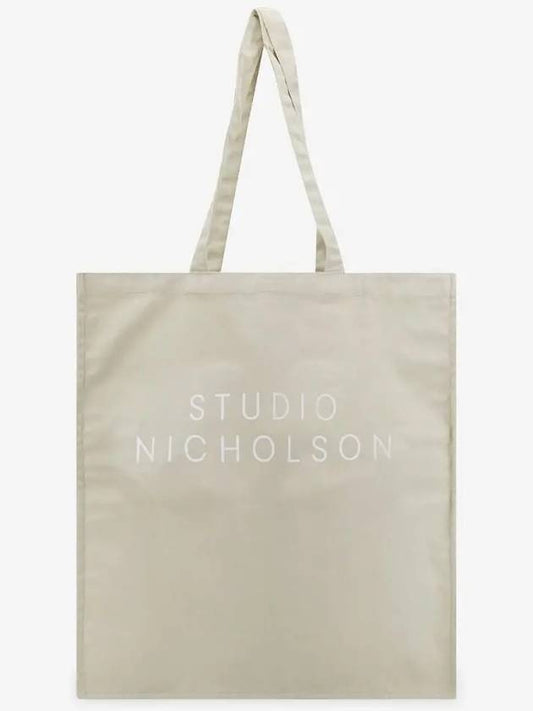 Lettering logo dove tote bag SNW 217 DOVE - STUDIO NICHOLSON - BALAAN 2