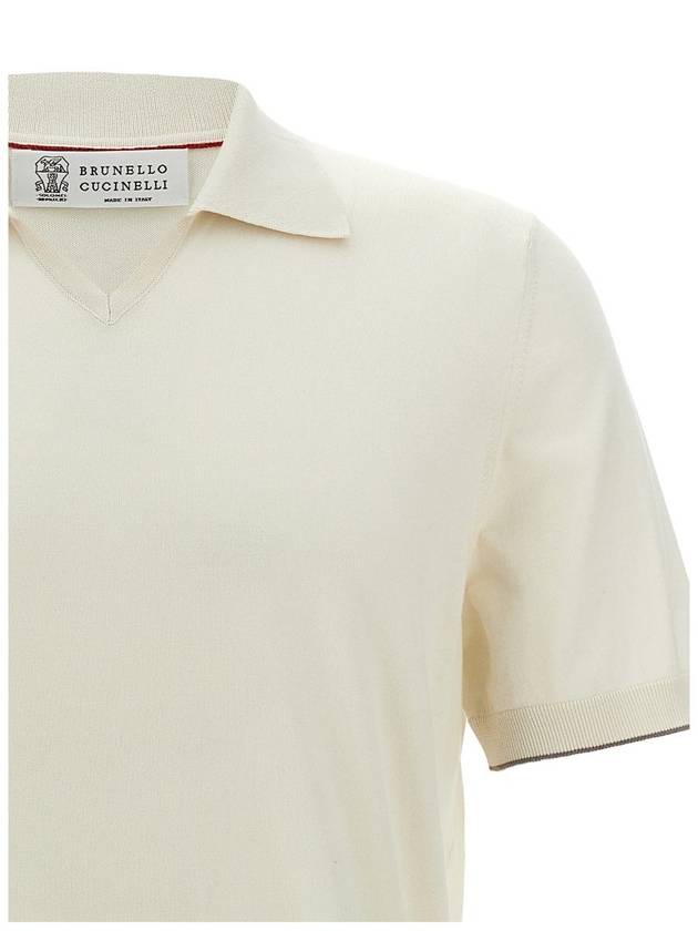 Brunello Cucinelli Knitted Polo Shirt - BRUNELLO CUCINELLI - BALAAN 3