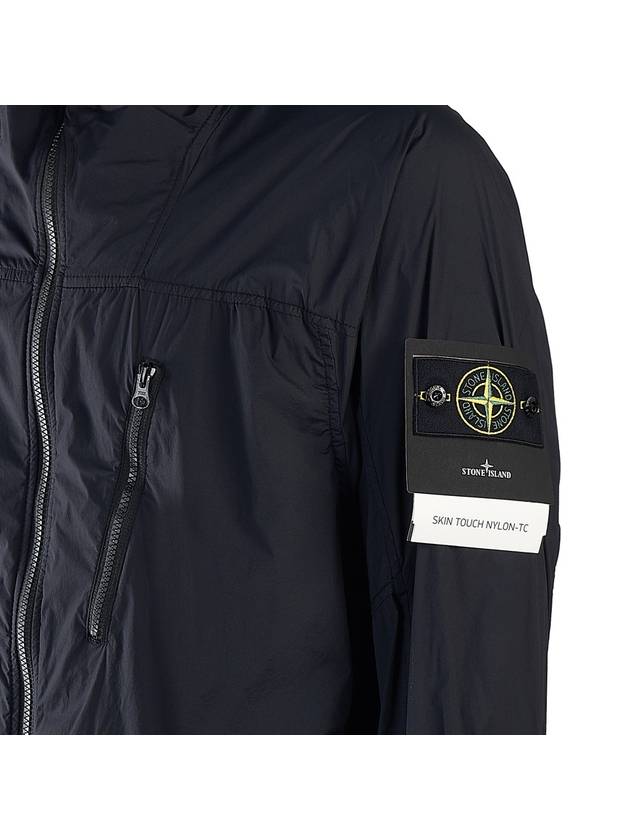 Skin Touch Nylon TC Hooded Jacket Black - STONE ISLAND - BALAAN 6