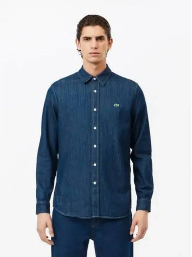 Men s Denim Shirt Indigo CH6267 54N QJH Domestic Product GQ2N24082229859 - LACOSTE - BALAAN 1