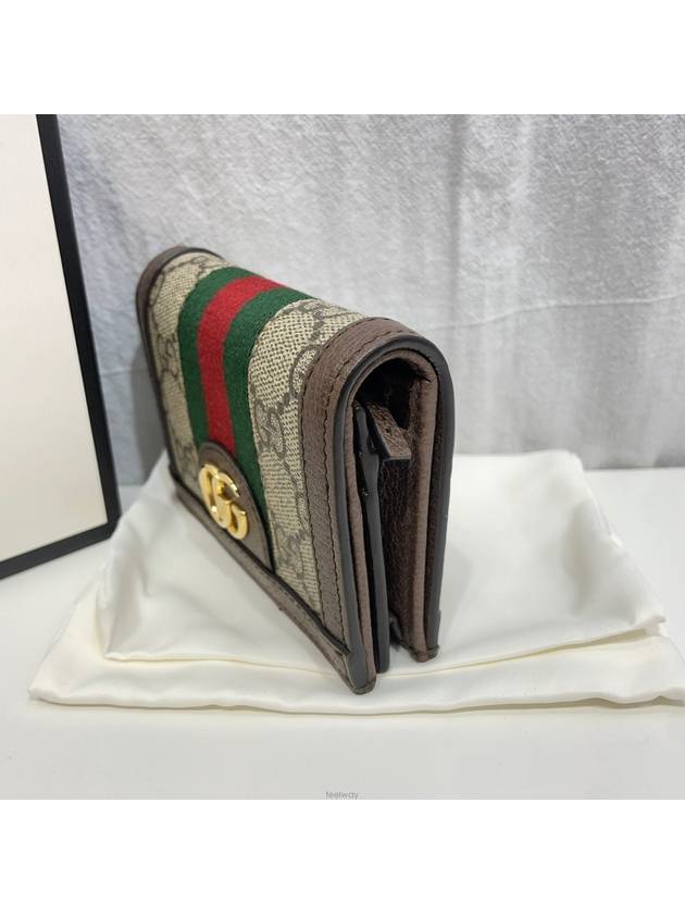 New product level 523155 Ophidia GG Supreme half wallet - GUCCI - BALAAN 3