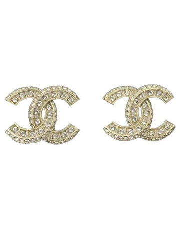 Metal Earrings Diamantes & Gold Crystal - CHANEL - BALAAN 1