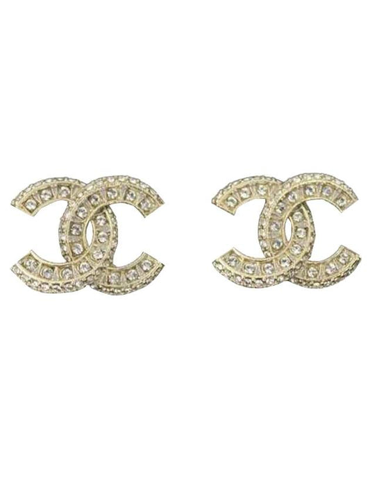 Metal Earrings Diamantes & Gold Crystal - CHANEL - BALAAN 1