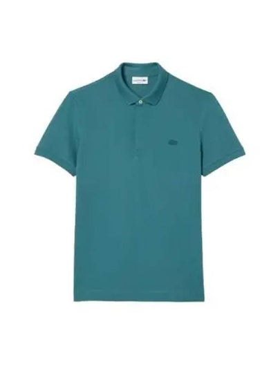 Men's Paris Regular Fit Stretch Cotton Pique Short Sleeve Polo Shirt Blue - LACOSTE - BALAAN 2