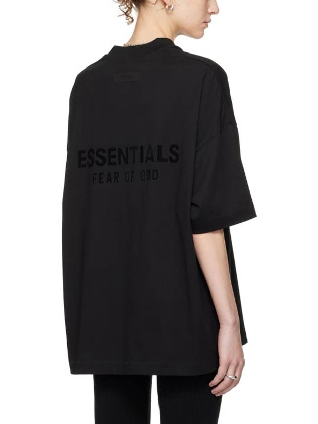 V Neck Short Sleeve T-Shirt Black - FEAR OF GOD ESSENTIALS - BALAAN 6