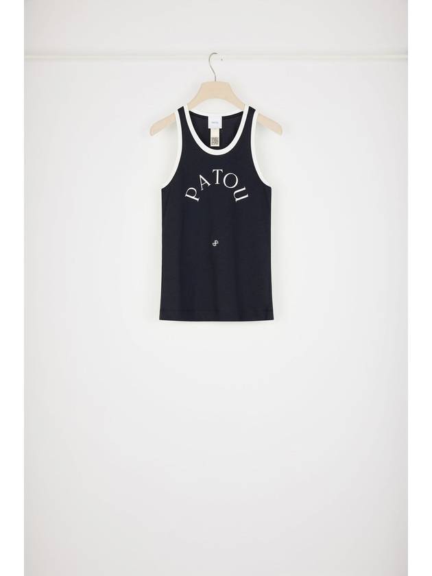 Logo Print Sleeveless Black - PATOU - BALAAN 2