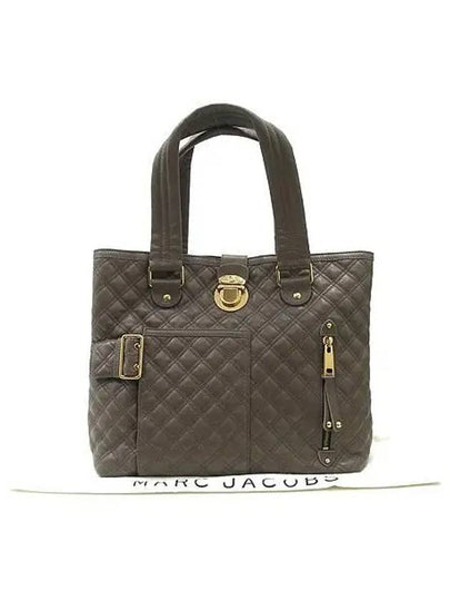 Beige quilted belt decorated tote bag - MARC JACOBS - BALAAN 2