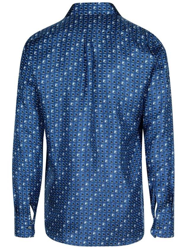 Dolce & Gabbana Blue Silk Shirt - DOLCE&GABBANA - BALAAN 3