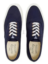 Lace Up Canvas Cotton Low Top Sneakers Navy - MAISON KITSUNE - BALAAN 2