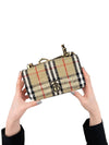 TB Logo Check Bouclé Mini Lola Cross Bag Beige - BURBERRY - BALAAN 2