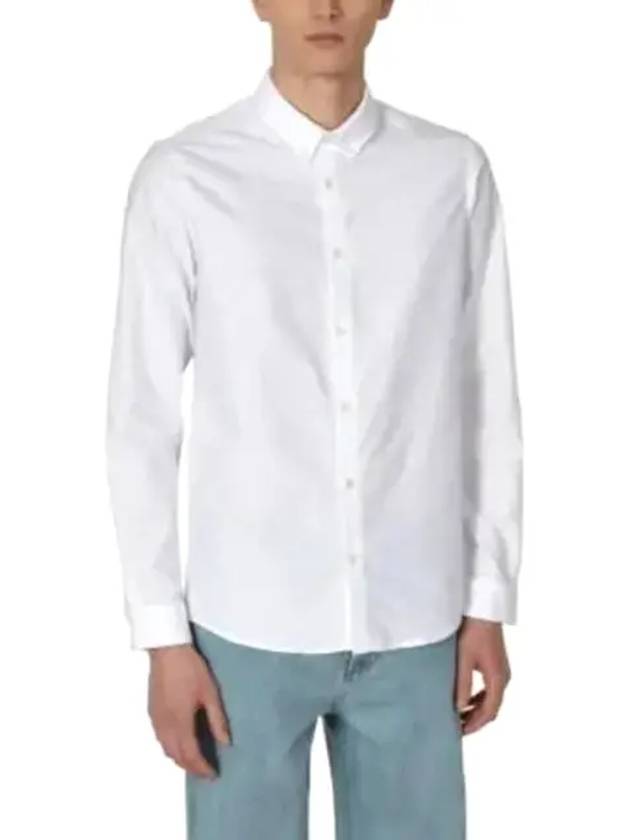 Men's Chemise GreGG Long Sleeve Shirt White - A.P.C. - BALAAN 3