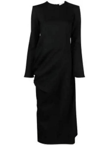 Lucien Asymmetrical Dress Black 6802W2312BLK - THE ROW - BALAAN 1